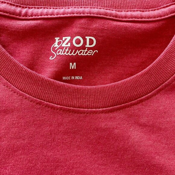 Izod Saltwater Beach Bum Graphic Tee Shirt with Dog Men's Medium - Picture 9 of 10